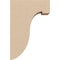 Ekena Millwork 2"W x 4"D x 6"H Classic Del Monte Rough Cedar Woodgrain TimberThane Corbel, Primed Tan CORUR02X04X06DELRCPR - alternate 3